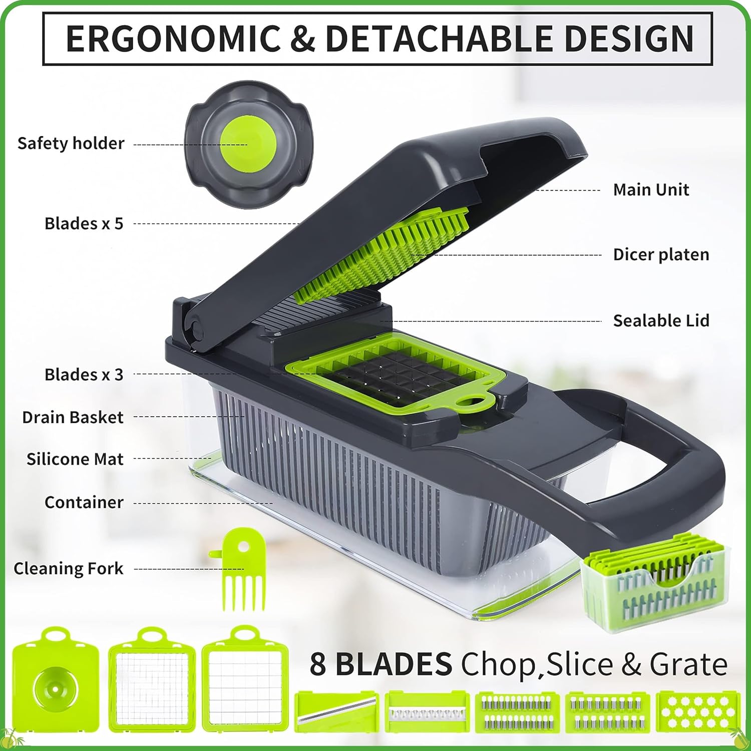 Multi-function Diced Pressed Vegetable Chopper - Chopzilo